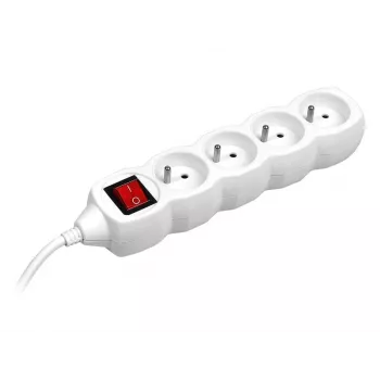 PowerWatch 3 m (4 pistikupesa) valge toitelülitiga