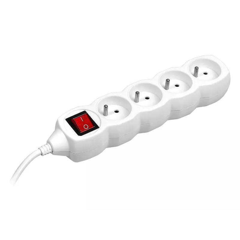 PowerWatch 3 m (4 pistikupesa) valge toitelülitiga