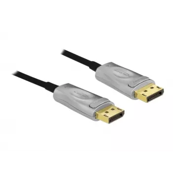DeLOCK - DisplayPort-kaabel - DisplayPort (M) DisplayPort (M) - DisplayPort 1.4 - 15,0 m - toetab 8K UHD (7680 x 4320) - must (85886)