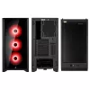 CORSAIR iCUE 4000X RGB karastatud klaasiga mid-tower must korpus