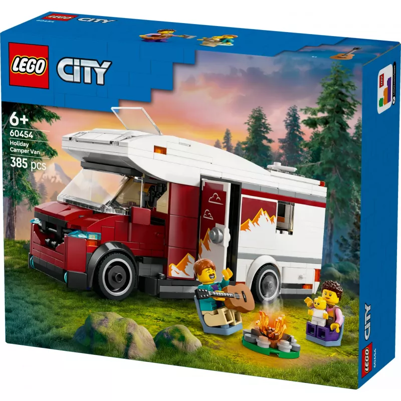 Ehitusmänguasi LEGO City Adventure Camper 60454, 385 tk, kõrgus 80 mm, vanusele 6+