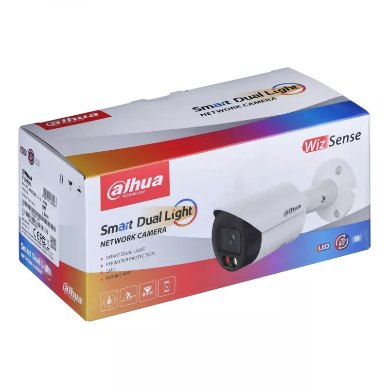 Dahua Technology WizSense DH-IPC-HFW2549SP-S-IL-0280B turvakaamera Kuppel IP turvakaamera Sise- ja välitingimustes 2960 x 1668 pikslit Lagi/seinale