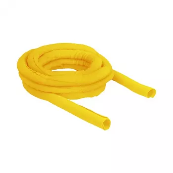 DeLOCK punutud varrukas isesulguv kuumakindel 5 m x 19 mm kollane