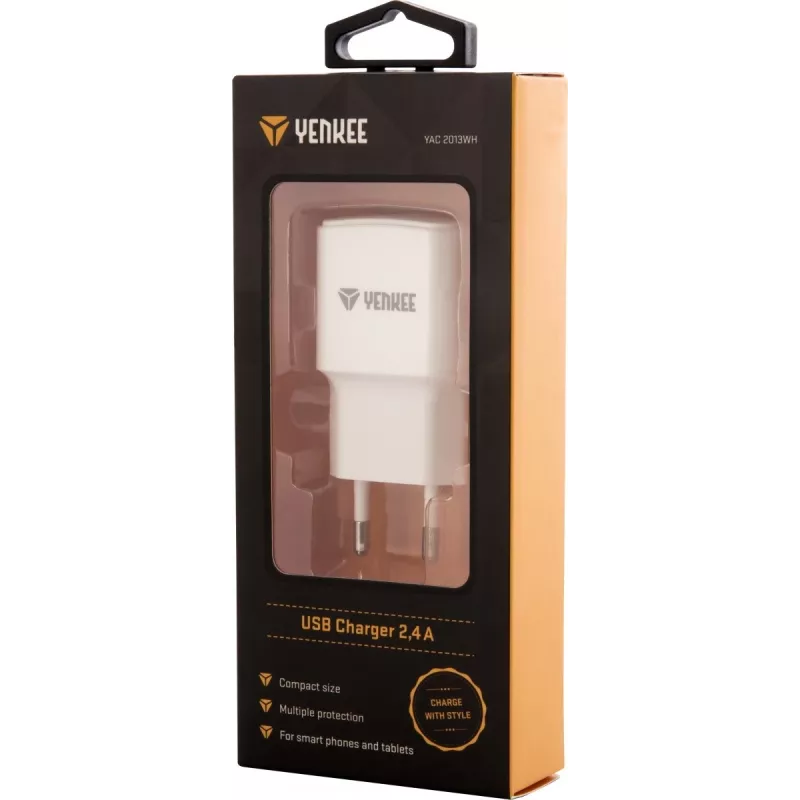 USB A 12W 2.4A seinälaadija on Yenkee toode meie mobiilseadmete laadijate valikust. Esiletõstetud omadused: valge viimistlus, seinatüüp ja võimsus 12W.