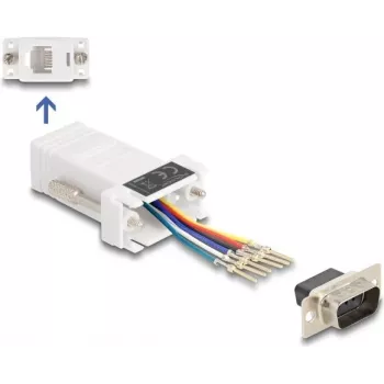 DeLOCK D-Sub 9 kontakti isane RJ12 emasele koostekomplekt valge