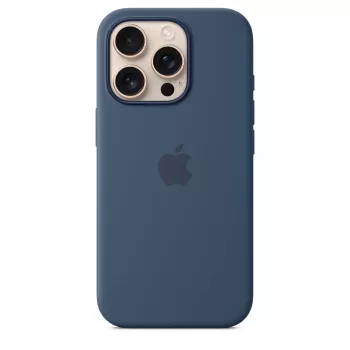 Silikoonümbris MagSafe'iga iPhone 16 Pro jaoks - Denim