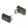 DeLOCK Adapter USB 40 Gbps USB USB-C PD 3.0 100 W isane emasele nurga all 8K 60 Hz