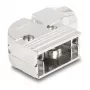 DELOCK D-Sub korpus 9-kontaktiline nurga all 90° kaablikaits, hõbedane plastik, 33×47×16 mm