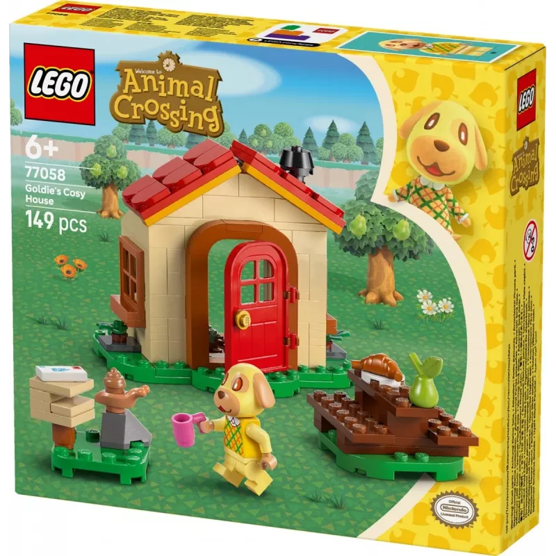 Ehitusmänguasi LEGO Animal Crossing Cozy House 77058, 149 tk, 1 minifiguur, suurus 120×90×70 mm