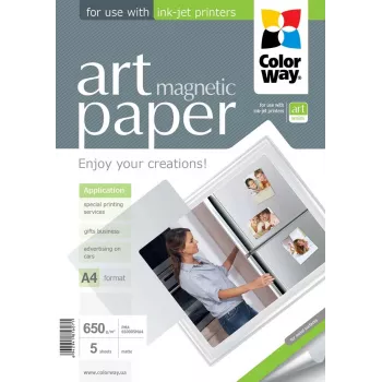 ART | Valge | 650 g/m² | A4 | A4 | Matt Magnetiline Fotopaber