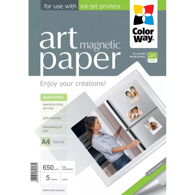 ART | Valge | 650 g/m² | A4 | A4 | Matt Magnetiline Fotopaber