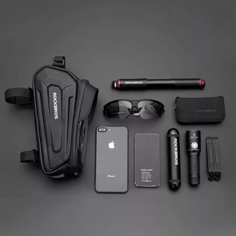 Rockbros B68-1 Jalgrattaraami kott Telefonitasku 1,7 l Must