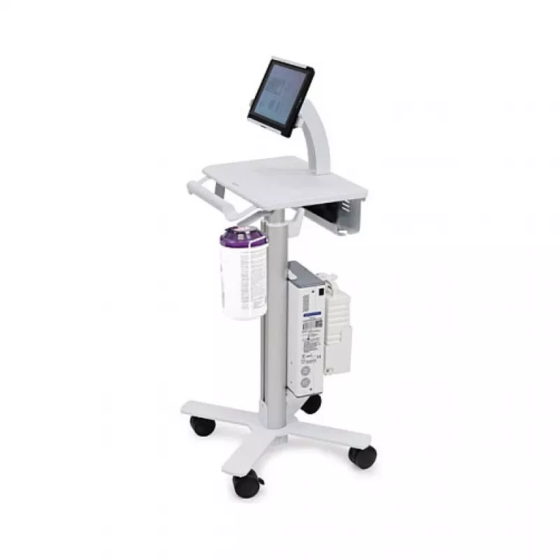 Ergotron tahvelarvuti käru, SV10 - käru tahvelarvutile / klaviatuurile - meditsiiniline - metall - valge, alumiinium - ekraani suurus: kuni 30,5 cm (kuni 12 tolli)