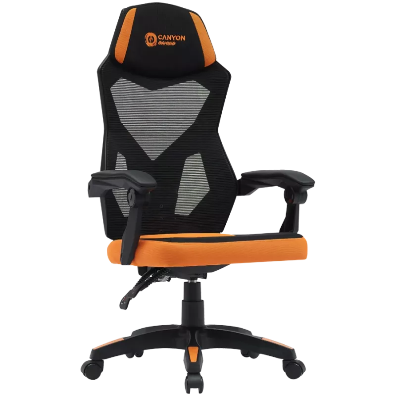 Mängutool CANYON Wave MCH02 — võrk seljatugi, ergonoomiline disain, must/oranž