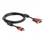 HDMI - DVI-kaabel DeLOCK 84342 1,8 m isane / isane