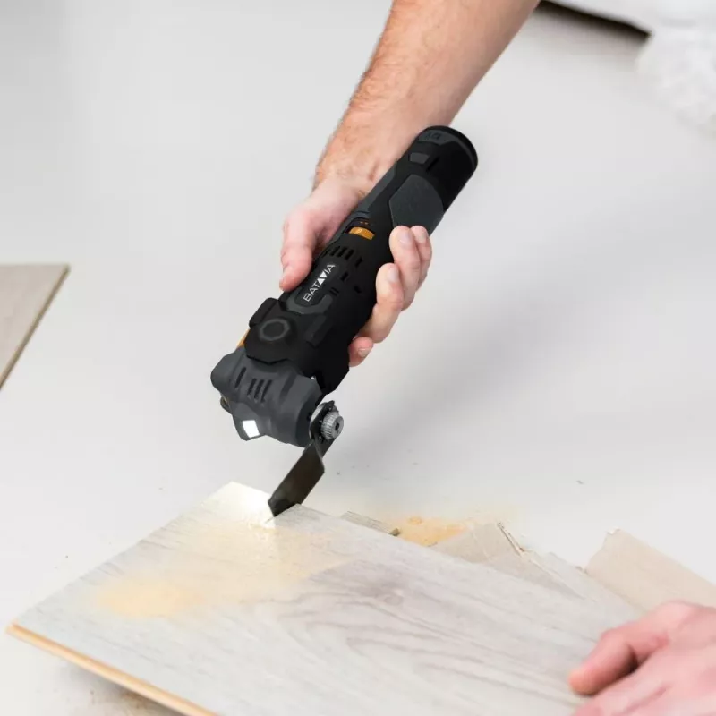 Batavia B.V. | 12V juhtmeta vibratsioonivastane multitööriist - Fixxpack 2.0 komplekt (sisaldab 2.0Ah akut ja USB-C laadimiskaablit)