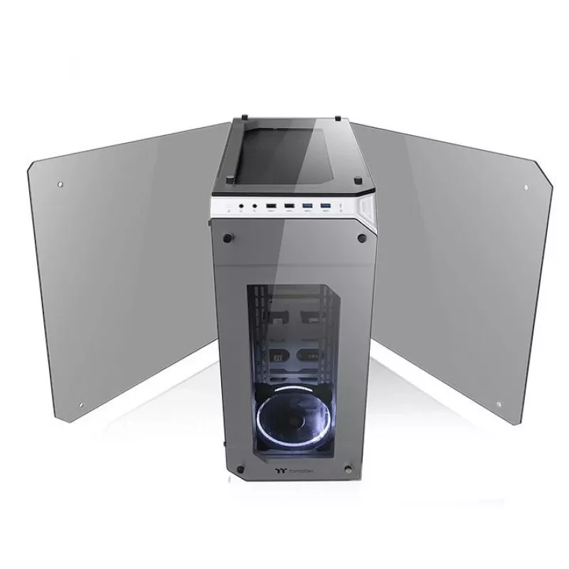 Case View 71 Riing Karastatud Klaasiga E-ATX Täistorn - Lumivalge