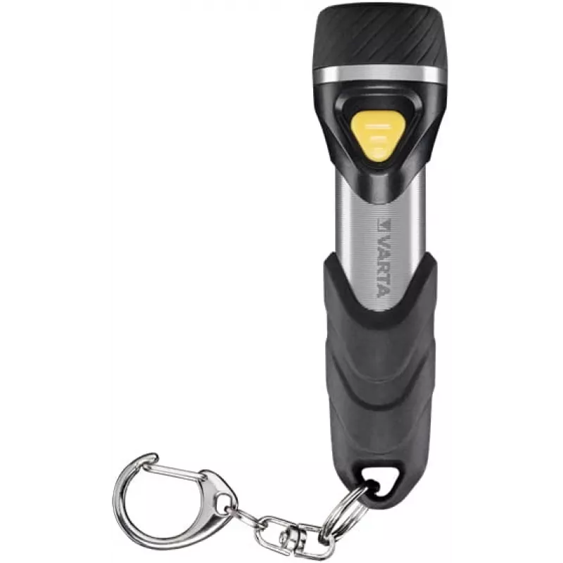 Varta Day Light Key Chain Light - Schlüsselanhänger-Blinklicht - Aluminium - Schwarz - ABS Synthetik - Aluminium - Gummi - LED - 1 Lampen - 12 lm