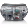 Kaasaskantav raadio ja CD-mängija Lenco SCD-24TR — FM, 4W väljund, LCD, teleskoopantenn, vahelduvvool/alalisvool, 6×C patareid