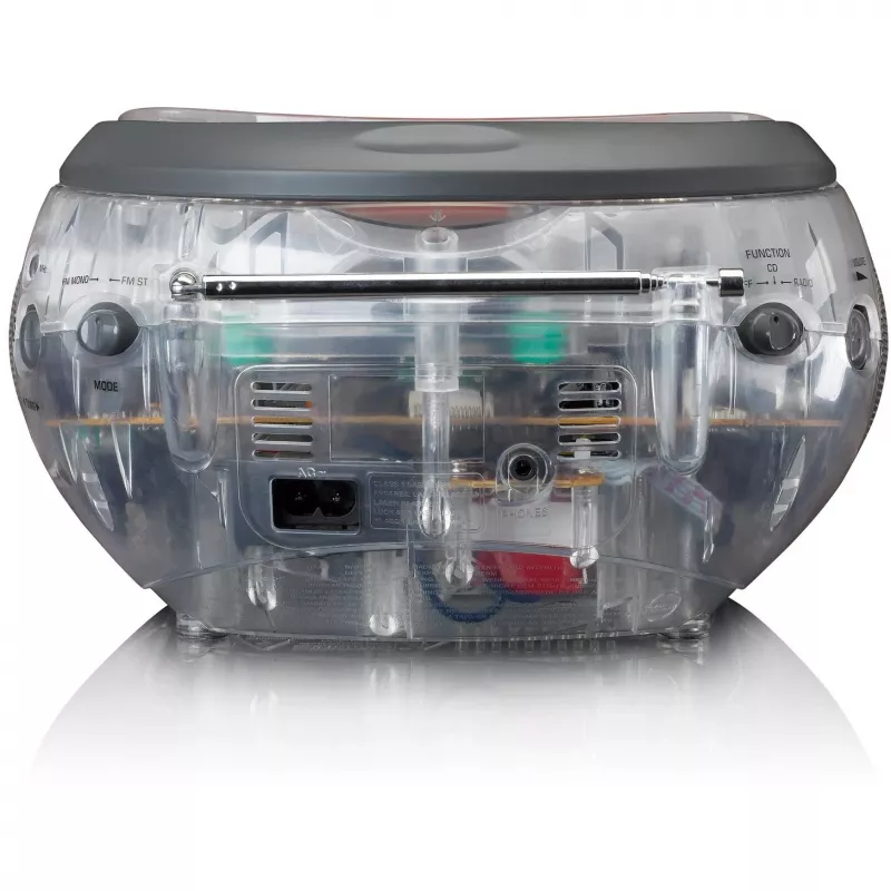 Kaasaskantav raadio ja CD-mängija Lenco SCD-24TR — FM, 4W väljund, LCD, teleskoopantenn, vahelduvvool/alalisvool, 6×C patareid