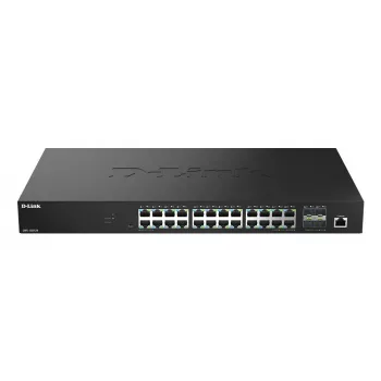 D-Link 28-pordiline 2.5G mitme-gigabitine nutihallatav kommutaator 4 x 10G SFP+ pordiga