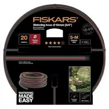 Aia kastmisvoolik Fiskars Q4 3/4 tolli 20 m, vastupidav 19 mm siseläbimõõt