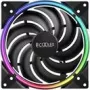 140mm PCCOOLER korpuse ventilaator CORONA-MAX-FRGB, 1000–2000 p/min, ARGB valgustus
