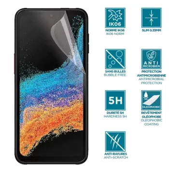 Läbipaistev ekraanikaitse Mobilis 036271 Samsung Galaxy Xcover 6 Pro antibakteriaalne tolmukindel kriimustuskindel põrutuskindel