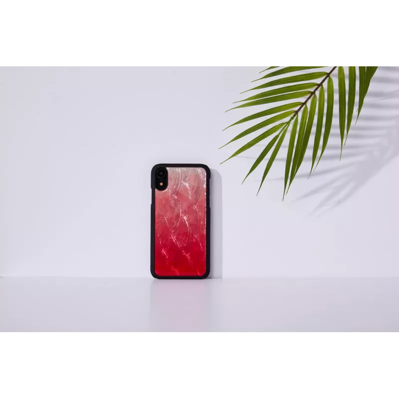 iKinsi telefonikohver iPhone XR-ile — roosa järve ja musta kahevärviline kaitseümbris
