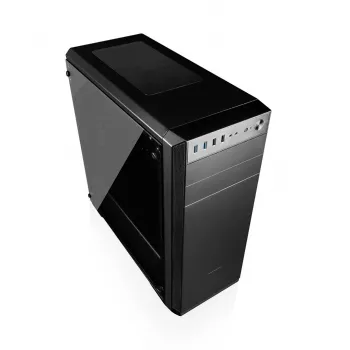 PC-korpus MODECOM Oberon Pro Midi Tower, karastatud klaas, microATX/ATX, 7 pesa, 395 mm GPU, 2x3,5 tolli + 3x2,5 tolli sahtlid, USB 3.2 Gen1