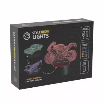 LED-sõiduki dekoratiivlamp MANTA SNL121RGB RGB 3D-valgus autodele ja mootorratastele