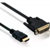 Adapterkaabel helos DVI-D (isane) HDMI-le (isane) 1,5 m, 4K 60 Hz