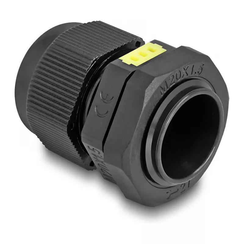 DeLOCK kaabeltihend M20 ventilatsiooniga IP68 tolmu- ja veekindel must 2 tk