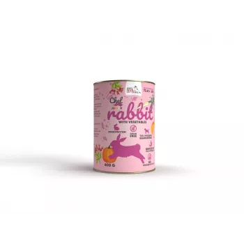 SYTA MICHA Rabbit köögiviljadega kutsikale - märg koeratoit - 400g