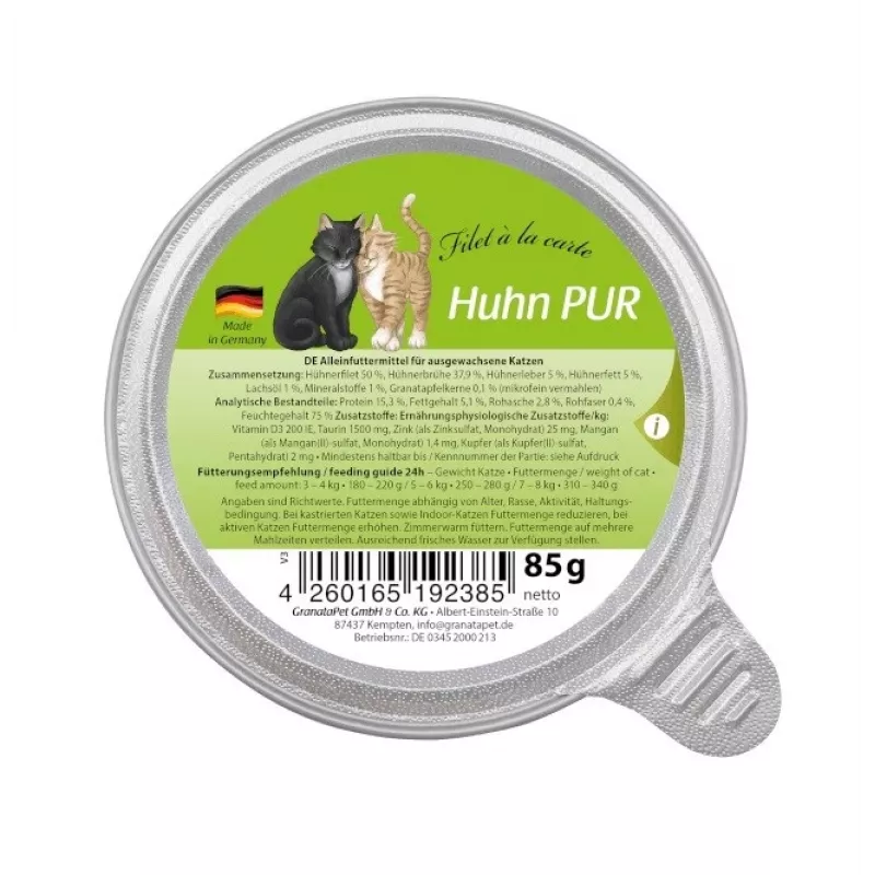 GRANATAPET Filet á la carte Kana - märg kassitoit - 85g
