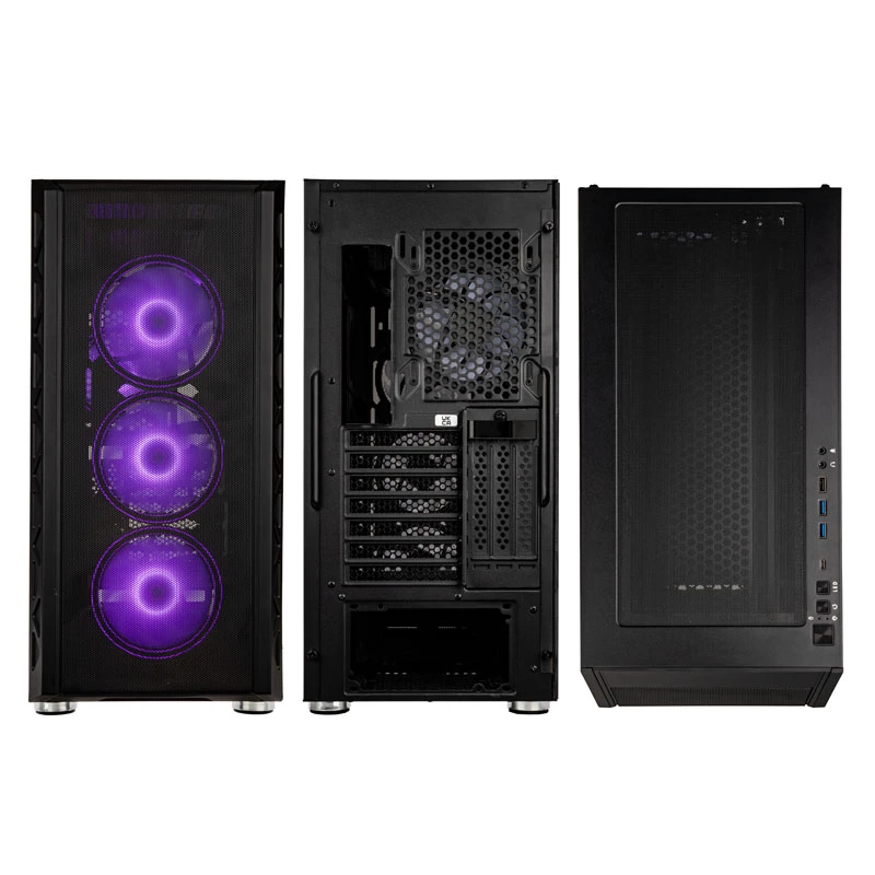 PC korpus Kolink Citadel Mesh ATX ARGB Midi-Tower – must, ATX-keskvorming