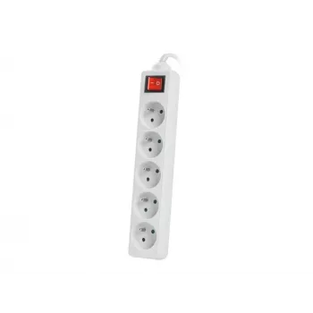 Toitepikenduskaabel Lanberg PS1-05E-0300-W 3m 5 AC pesa sise-/välistingimustesse valge