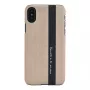 Nutitelefoni ümbris man and wood iPhone X/XS jaoks — must nahk