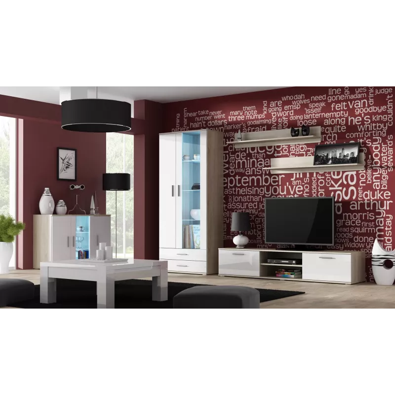 Cama komplekt of two shelves 125cm SOHO sonoma tamm matt