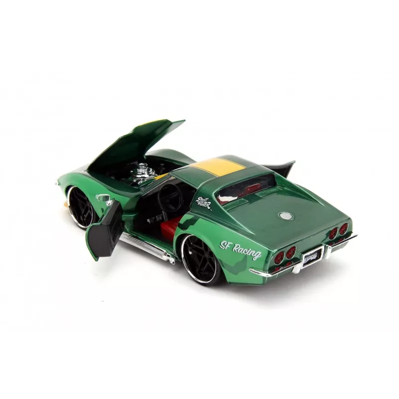 Car Jada Toys Street Fighter 1969 Chevrolet 1:24 Metallist Roheline