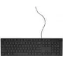 Juhtmega USB-chiclet-klaviatuur Dell QuietKey PPJHH, UK paigutus