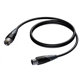 PROCAB CLA901/3 helikaabel 3 m XLR (3-pin) Must, Hall