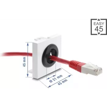 Kaabliläbiviik DELOCK Easy 45, 21 mm läbimõõt, laua tööpinna kaablisisend