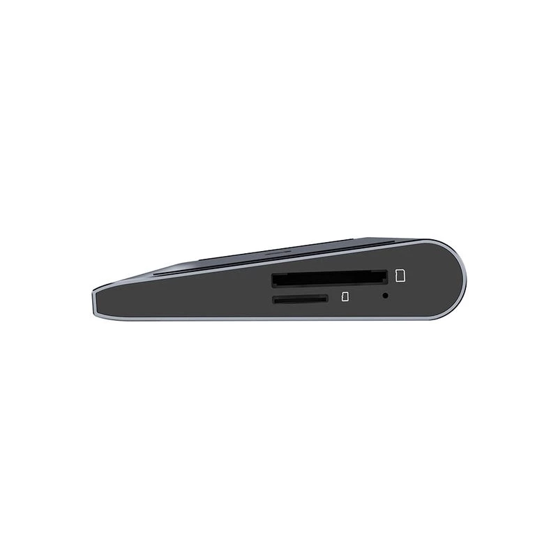 KVM-lüliti Unitek D1106AGY01 USB-C Triple 4K dokkimisjaam KVM-iga, 3x USB-A, 5x USB-C, HDMI×2, DP×1, RJ-45, SD-lugeja, 3840×2160@60Hz, alumiinium