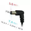 Sülearvuti toiteadapter Akyga AK-ND-05 65W 19.5V 3.34A DELL-ile, 1,2 m kaabel, must