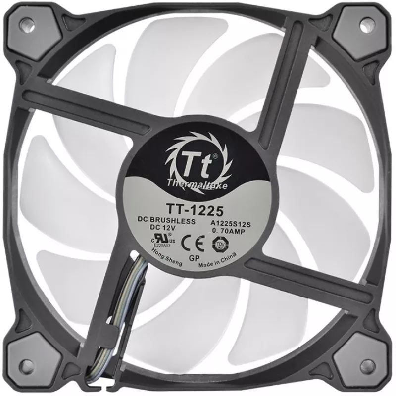 Thermaltake Pure 12 ARGB 120mm korpusventilaatorid 3-pakk must