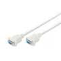 Assmann Zero-Modem ühenduskaabel. D-Sub9 F/F. 1,8 m. klappkestad. beež (AK-610100-018-E)