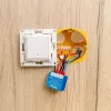 Nutikas relee Shelly Qubino Wave 1 Mini juhtmevaba 110–240V, 8A AC / 5A DC, 868,4 MHz, siseruumidesse, sinine