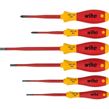 Wiha Schraubendreher-Set SoftFinish electric õhukeFix, 6-osaline
