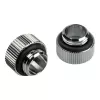 Bitspower Touchaqua adapter sirge G1/4 inch AG G1/4 inch IG-le - 2-pack, hõbedane